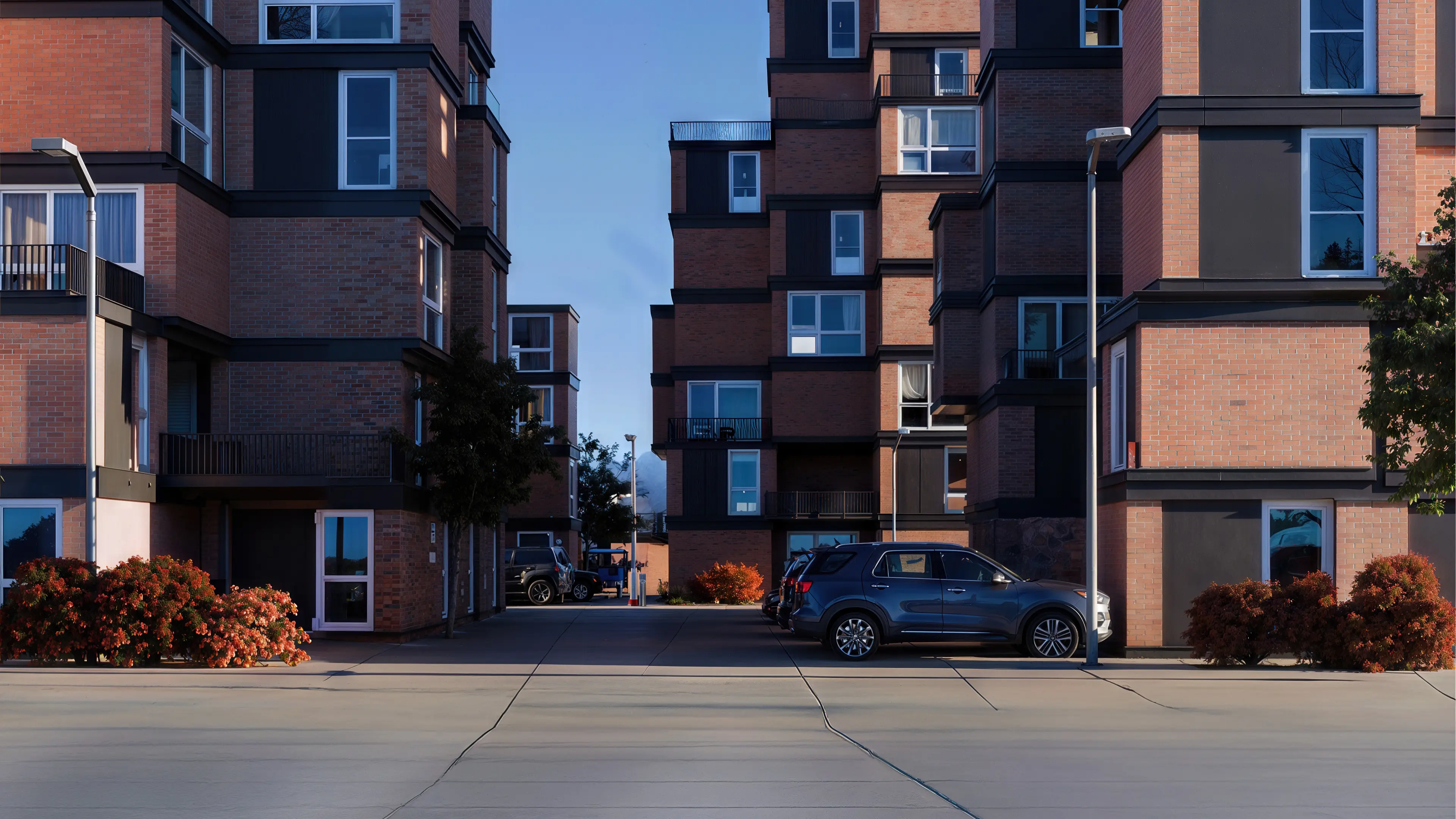 Diseño 3D piscina y deck exterior estilo resort